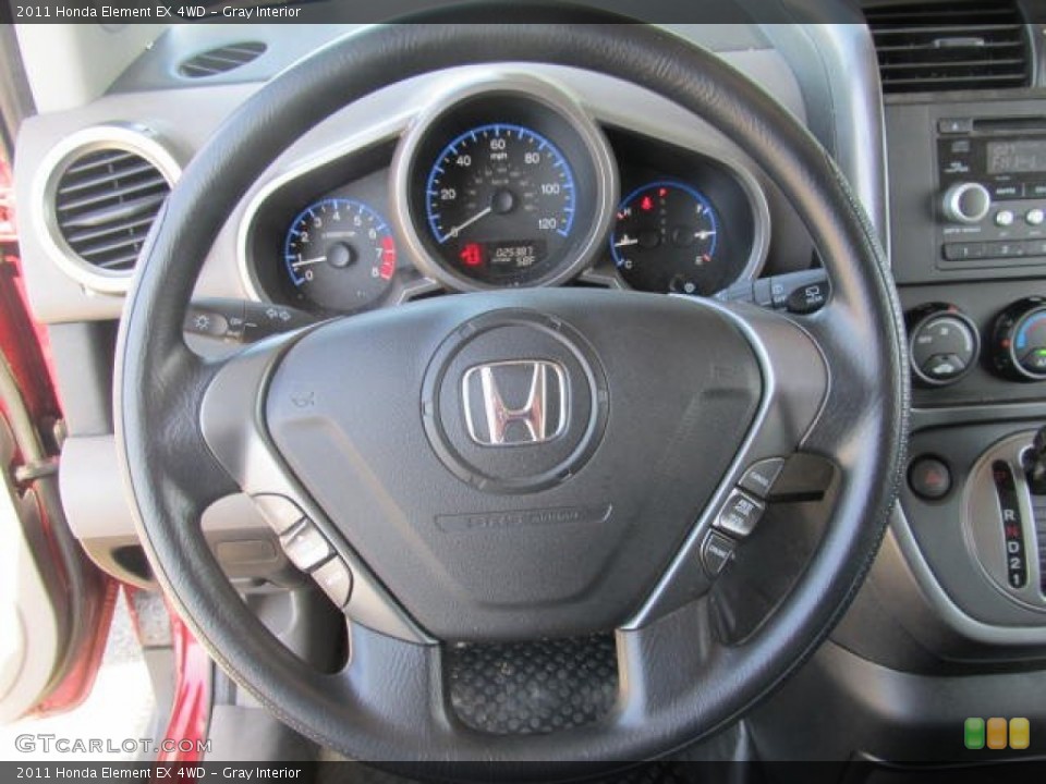 Gray Interior Steering Wheel for the 2011 Honda Element EX 4WD #64152234