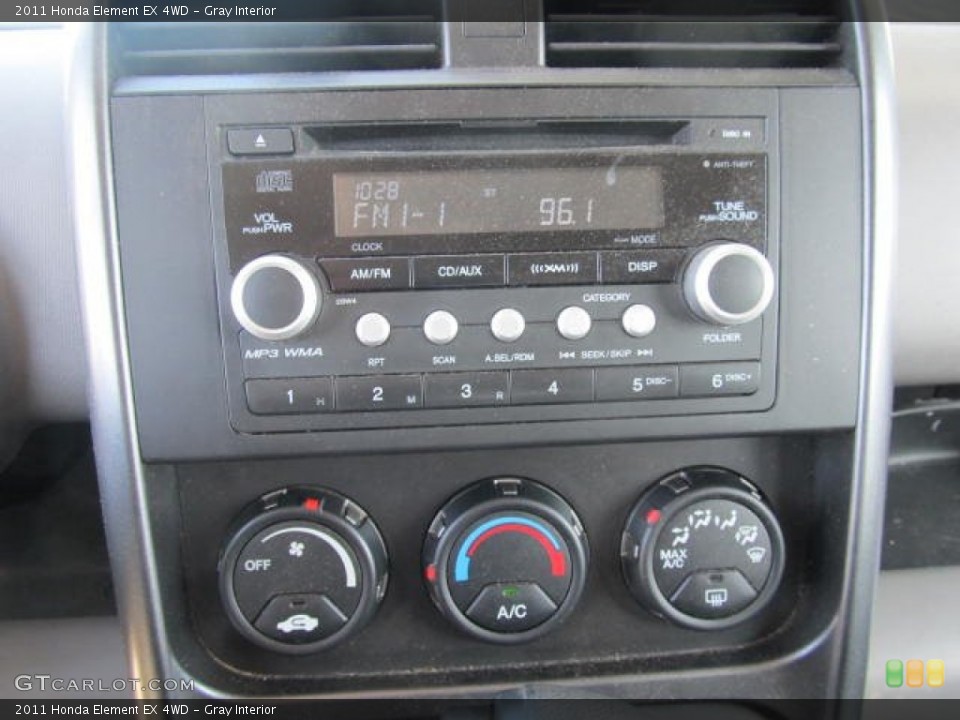 Gray Interior Controls for the 2011 Honda Element EX 4WD #64152243