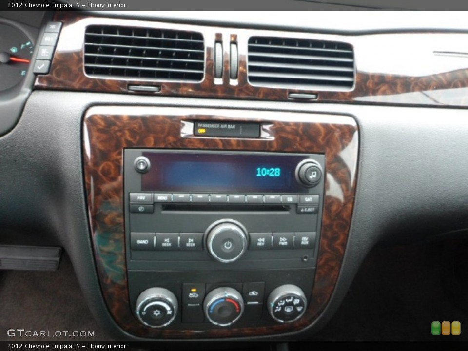Ebony Interior Controls for the 2012 Chevrolet Impala LS #64154661