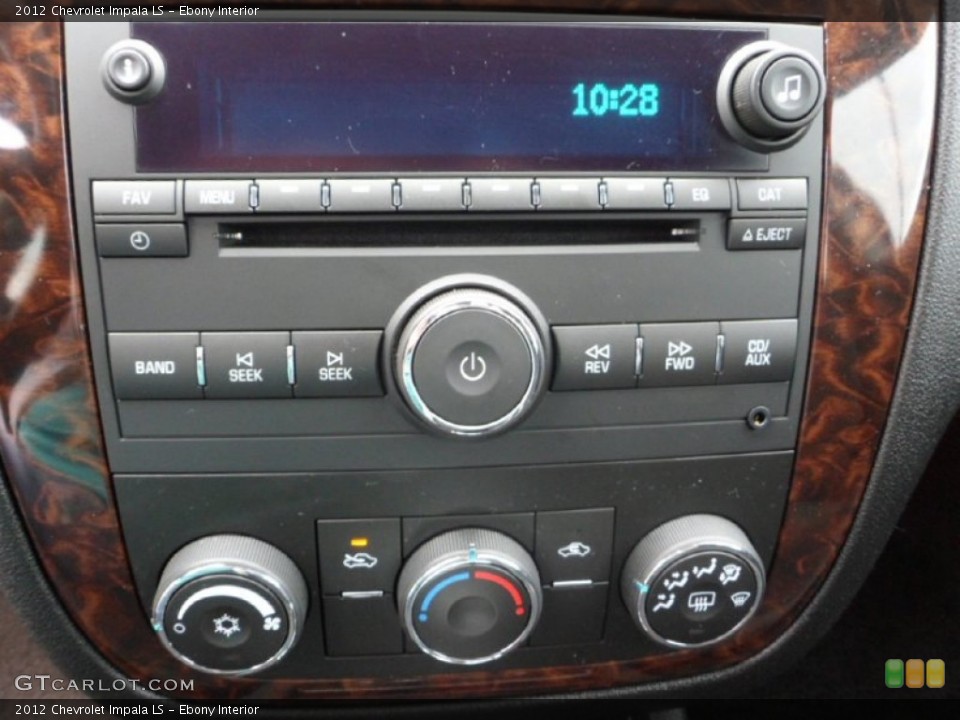 Ebony Interior Controls for the 2012 Chevrolet Impala LS #64154664