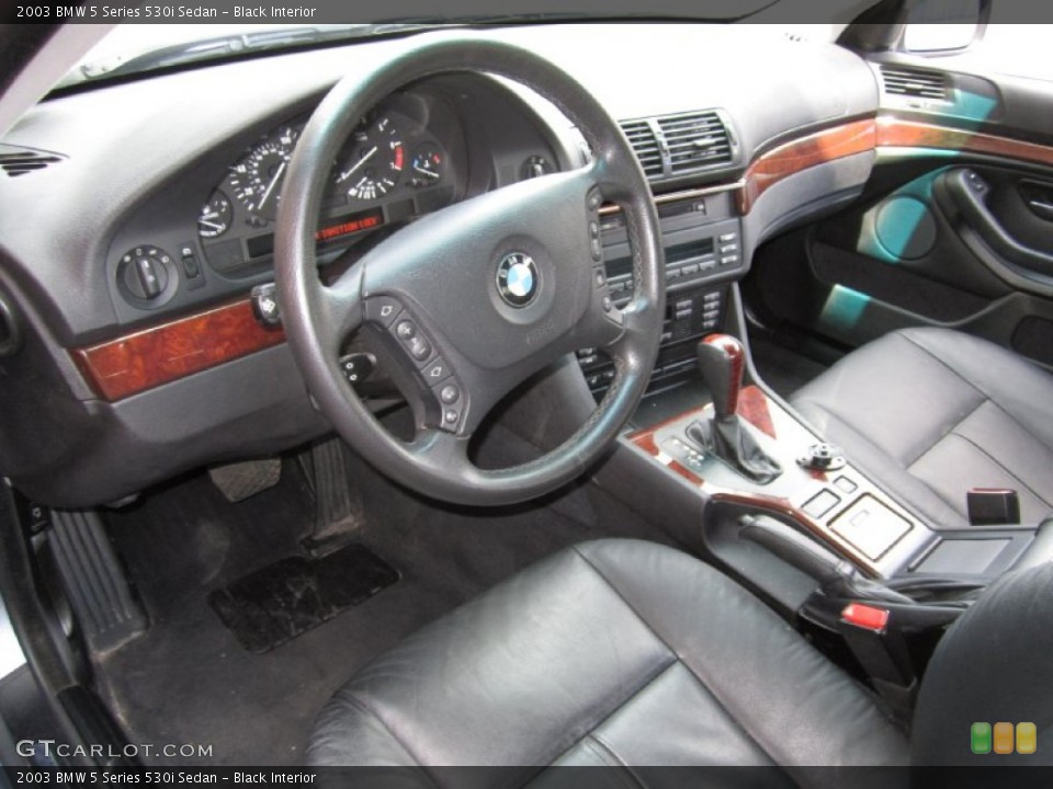 Black 2003 BMW 5 Series Interiors