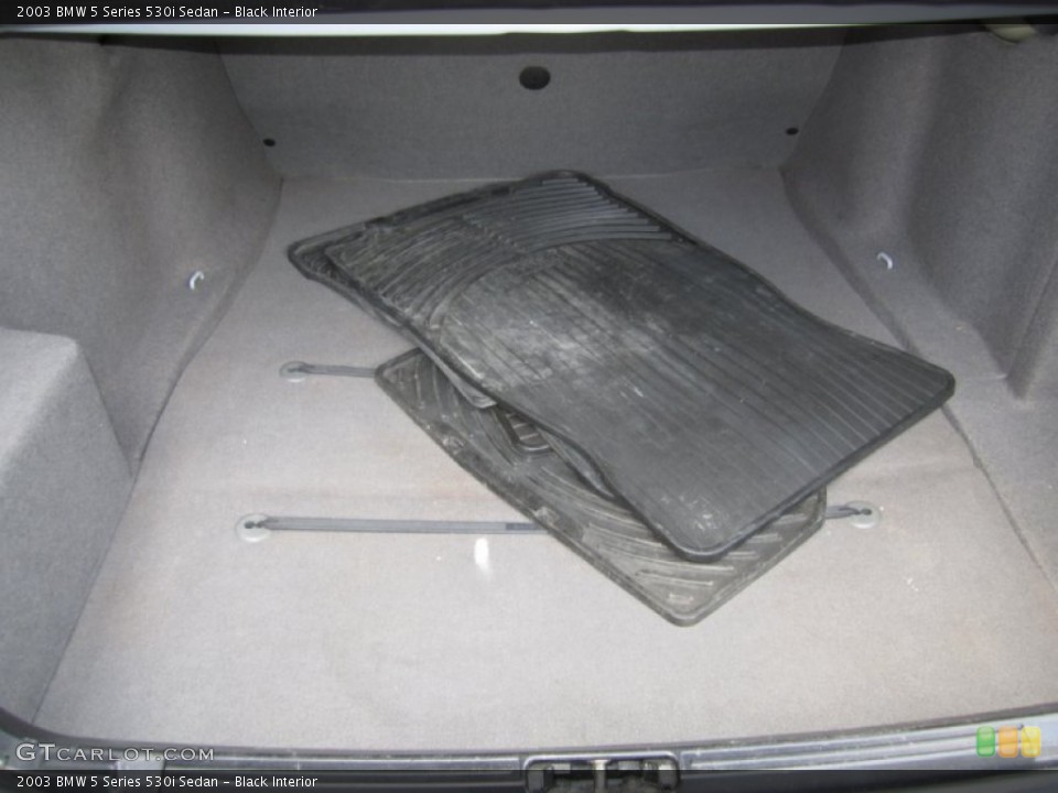 Black Interior Trunk for the 2003 BMW 5 Series 530i Sedan #64164373