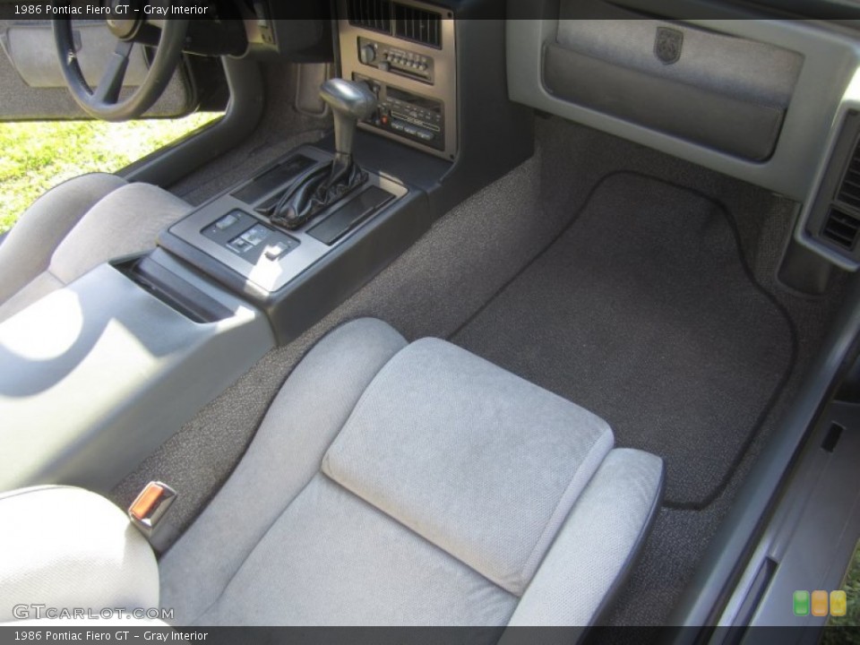 Gray Interior Front Seat for the 1986 Pontiac Fiero GT #64165284