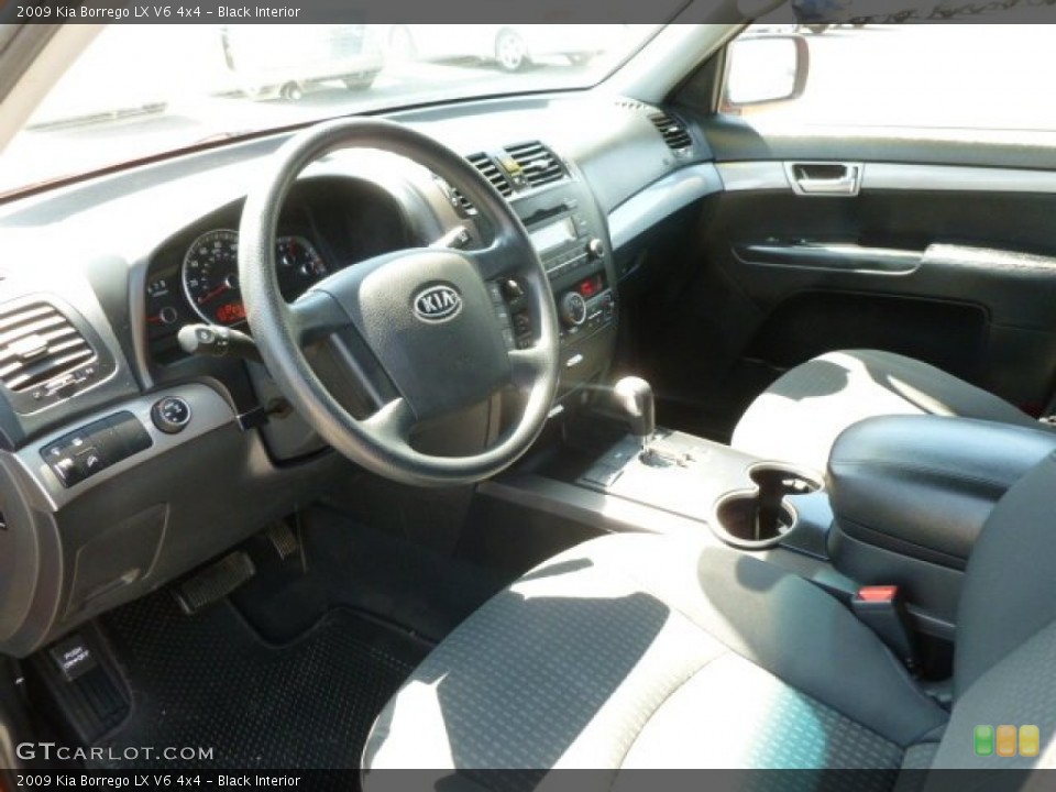 Black Interior Prime Interior for the 2009 Kia Borrego LX V6 4x4 #64173838
