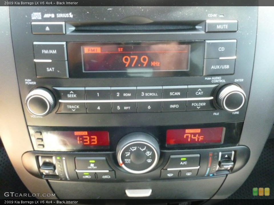 Black Interior Audio System for the 2009 Kia Borrego LX V6 4x4 #64173853