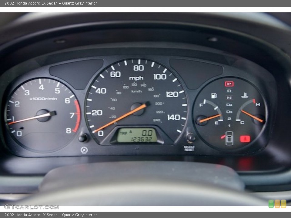 Quartz Gray Interior Gauges for the 2002 Honda Accord LX Sedan #64179409