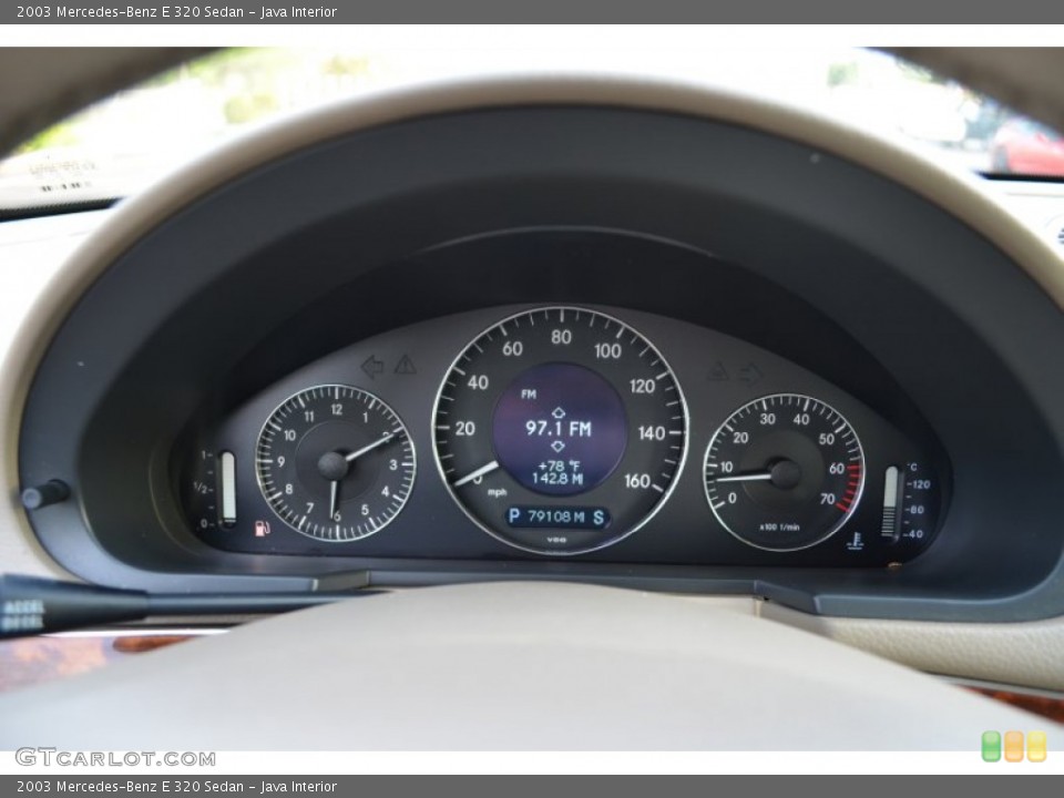 Java Interior Gauges for the 2003 Mercedes-Benz E 320 Sedan #64180222