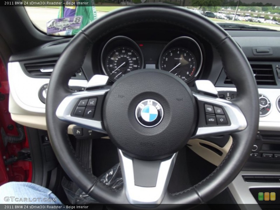 Beige Interior Steering Wheel for the 2011 BMW Z4 sDrive30i Roadster #64182907