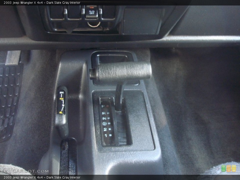 Dark Slate Gray Interior Transmission for the 2003 Jeep Wrangler X 4x4 #64182936