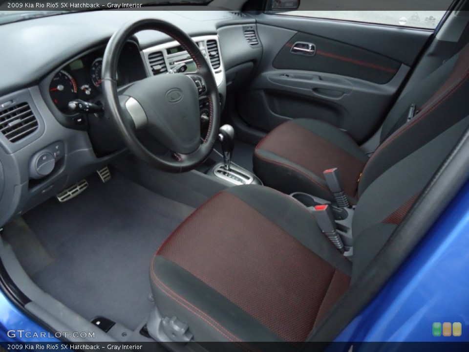 Gray Interior Prime Interior for the 2009 Kia Rio Rio5 SX Hatchback #64189424