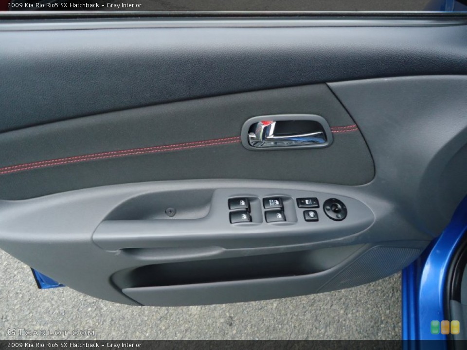 Gray Interior Door Panel for the 2009 Kia Rio Rio5 SX Hatchback #64189451
