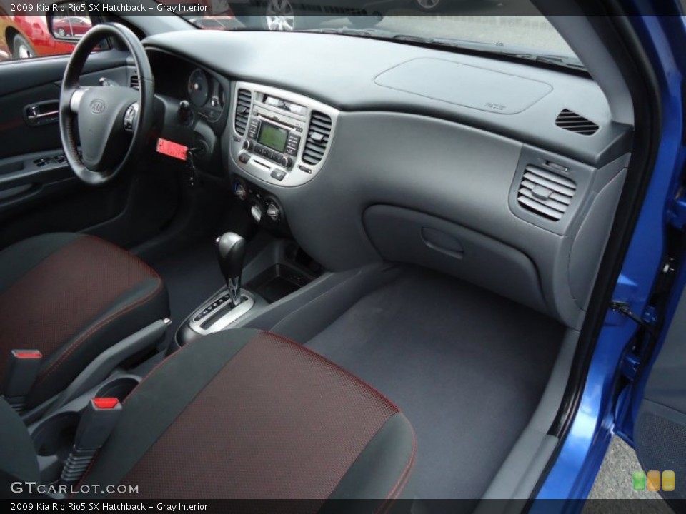 Gray Interior Dashboard for the 2009 Kia Rio Rio5 SX Hatchback #64189478
