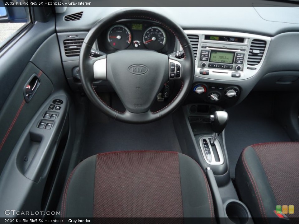 Gray Interior Dashboard for the 2009 Kia Rio Rio5 SX Hatchback #64189532