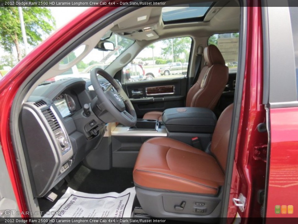 Dark Slate/Russet Interior Photo for the 2012 Dodge Ram 2500 HD Laramie Longhorn Crew Cab 4x4 #64192286