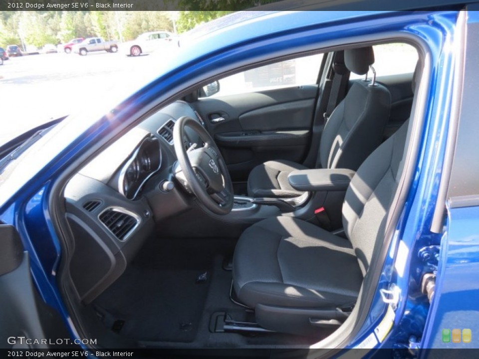 Black Interior Front Seat for the 2012 Dodge Avenger SE V6 #64193240