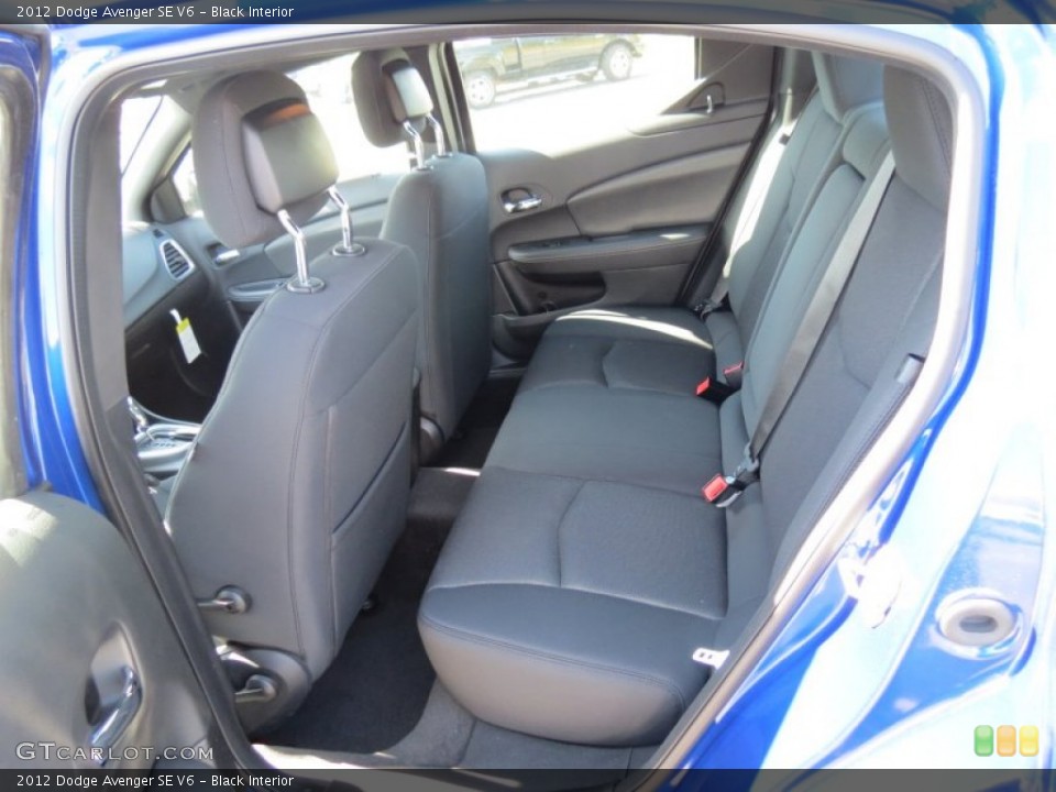 Black Interior Rear Seat for the 2012 Dodge Avenger SE V6 #64193249