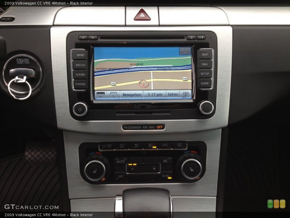 Black Interior Navigation for the 2009 Volkswagen CC VR6 4Motion #64199738