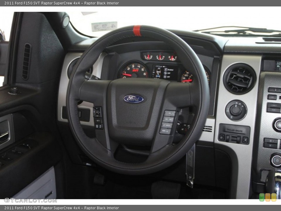 Raptor Black Interior Steering Wheel for the 2011 Ford F150 SVT Raptor SuperCrew 4x4 #64212719