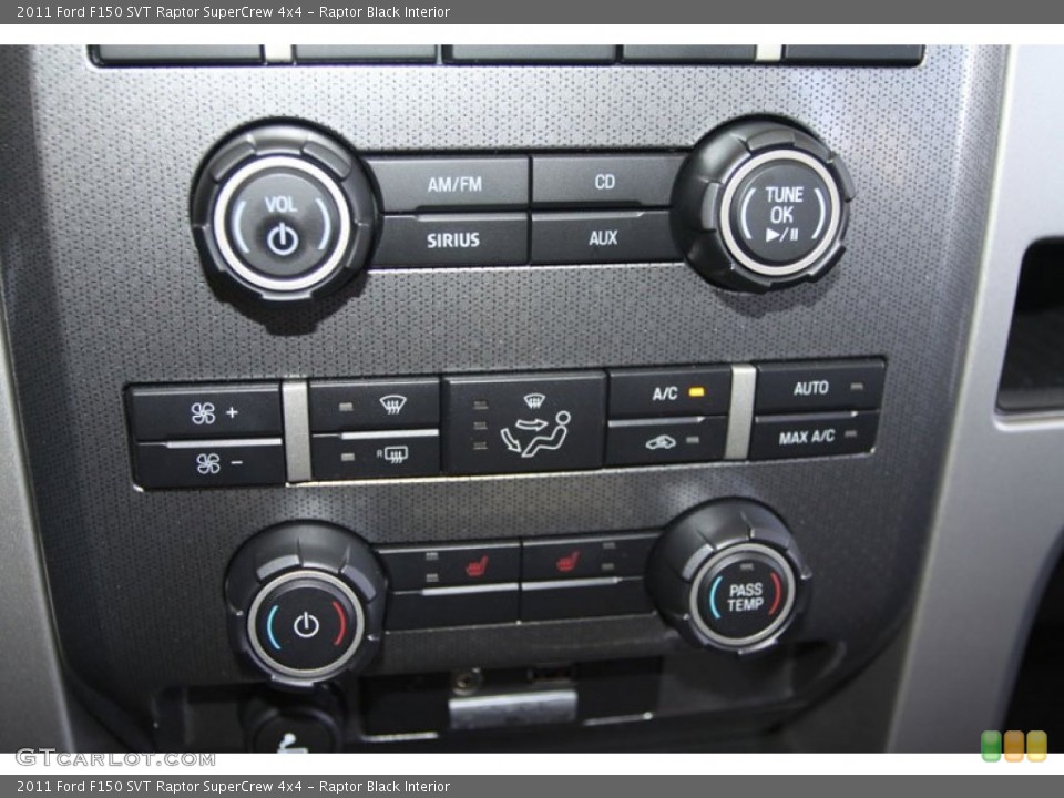 Raptor Black Interior Controls for the 2011 Ford F150 SVT Raptor SuperCrew 4x4 #64212818