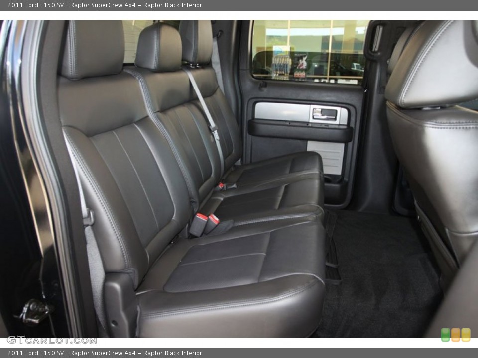 Raptor Black Interior Rear Seat for the 2011 Ford F150 SVT Raptor SuperCrew 4x4 #64212977