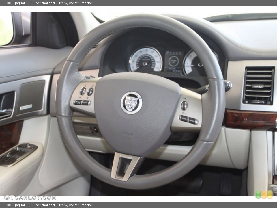 Ivory/Oyster Interior Steering Wheel for the 2009 Jaguar XF Supercharged #64214701