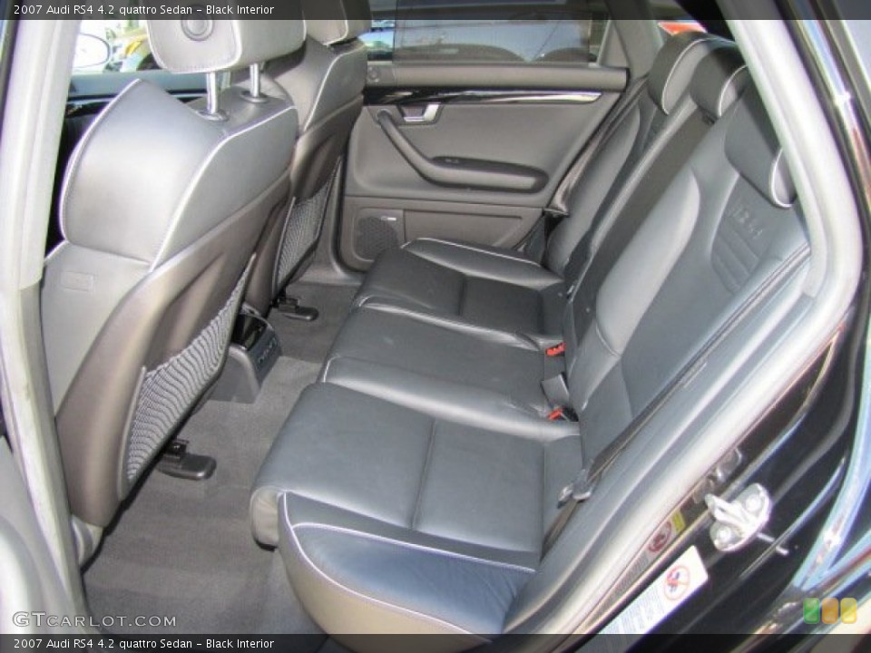 Black Interior Photo for the 2007 Audi RS4 4.2 quattro Sedan #64220882