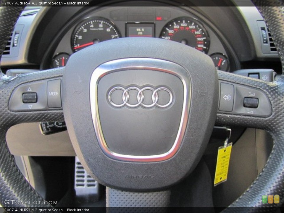 Black Interior Steering Wheel for the 2007 Audi RS4 4.2 quattro Sedan #64220937