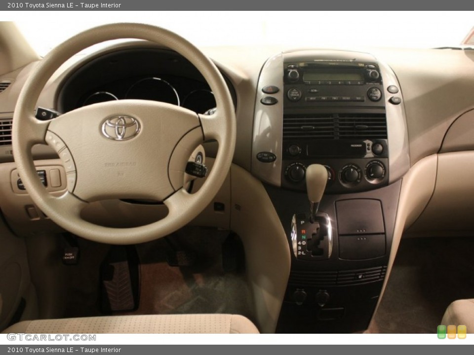 Taupe Interior Dashboard for the 2010 Toyota Sienna LE #64227470