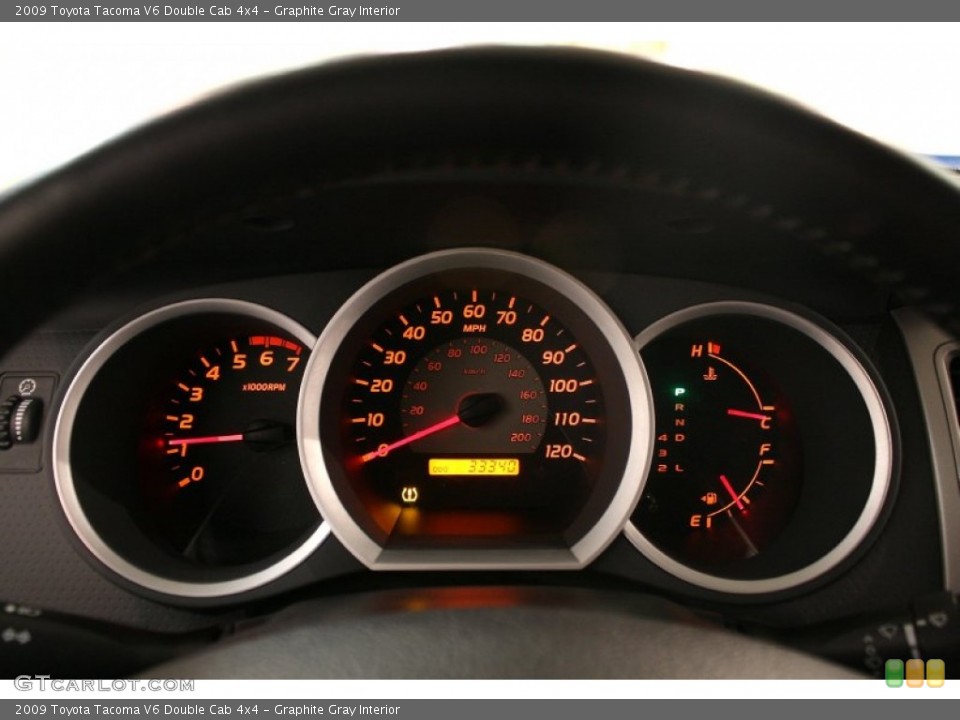 Graphite Gray Interior Gauges for the 2009 Toyota Tacoma V6 Double Cab 4x4 #64227560