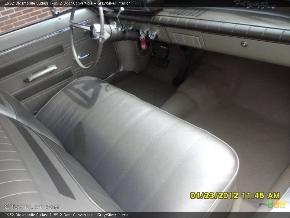 Gray/Silver Interior Photo for the 1962 Oldsmobile Cutlass F-85 2 Door Convertible #64232404