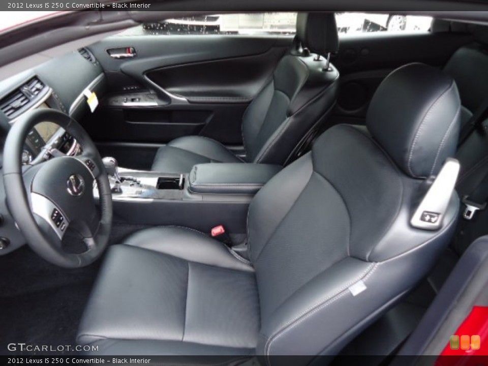 Black Interior Photo for the 2012 Lexus IS 250 C Convertible #64232476