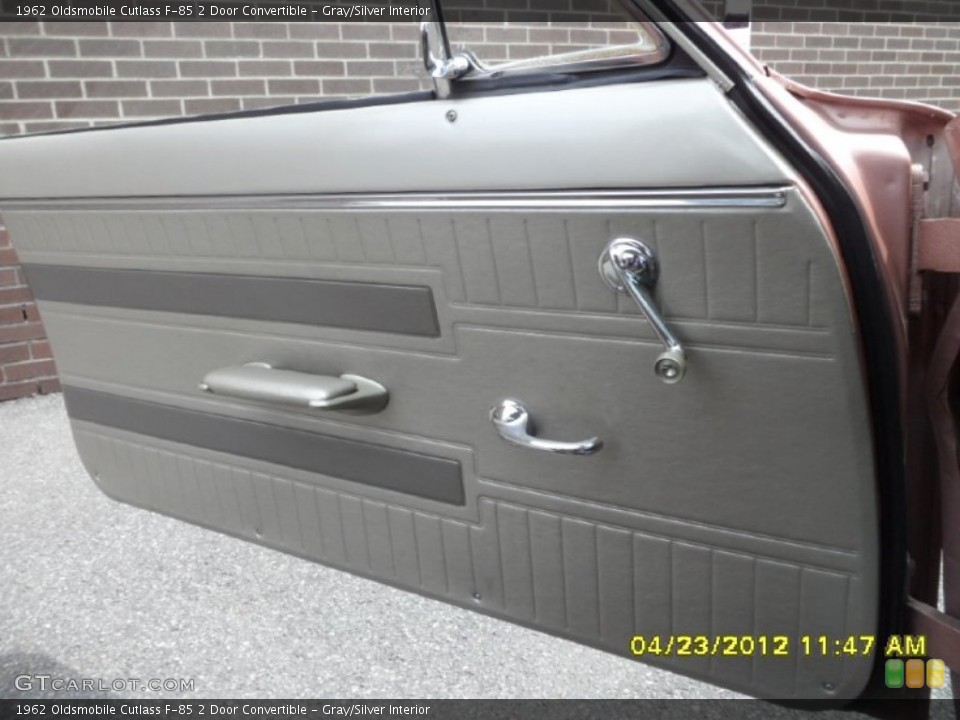Gray/Silver Interior Door Panel for the 1962 Oldsmobile Cutlass F-85 2 Door Convertible #64232482
