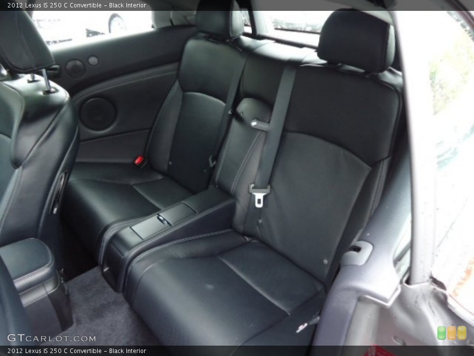 Black Interior Photo for the 2012 Lexus IS 250 C Convertible #64232488