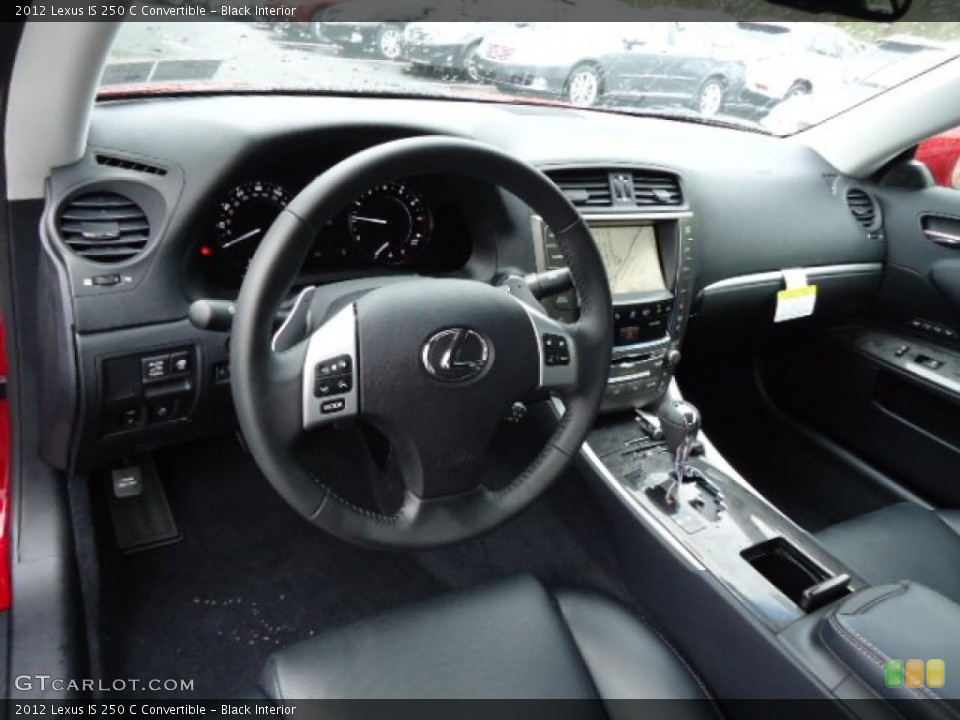 Black Interior Dashboard for the 2012 Lexus IS 250 C Convertible #64232494