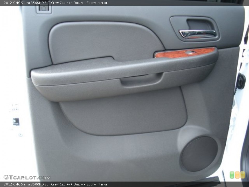 Ebony Interior Door Panel for the 2012 GMC Sierra 3500HD SLT Crew Cab 4x4 Dually #64234910