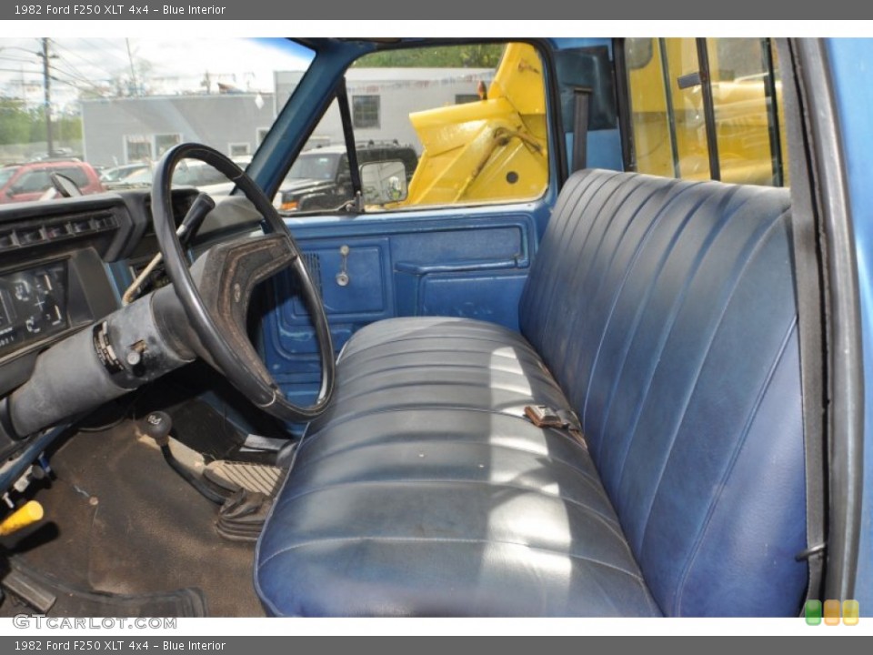 Blue 1982 Ford F250 Interiors