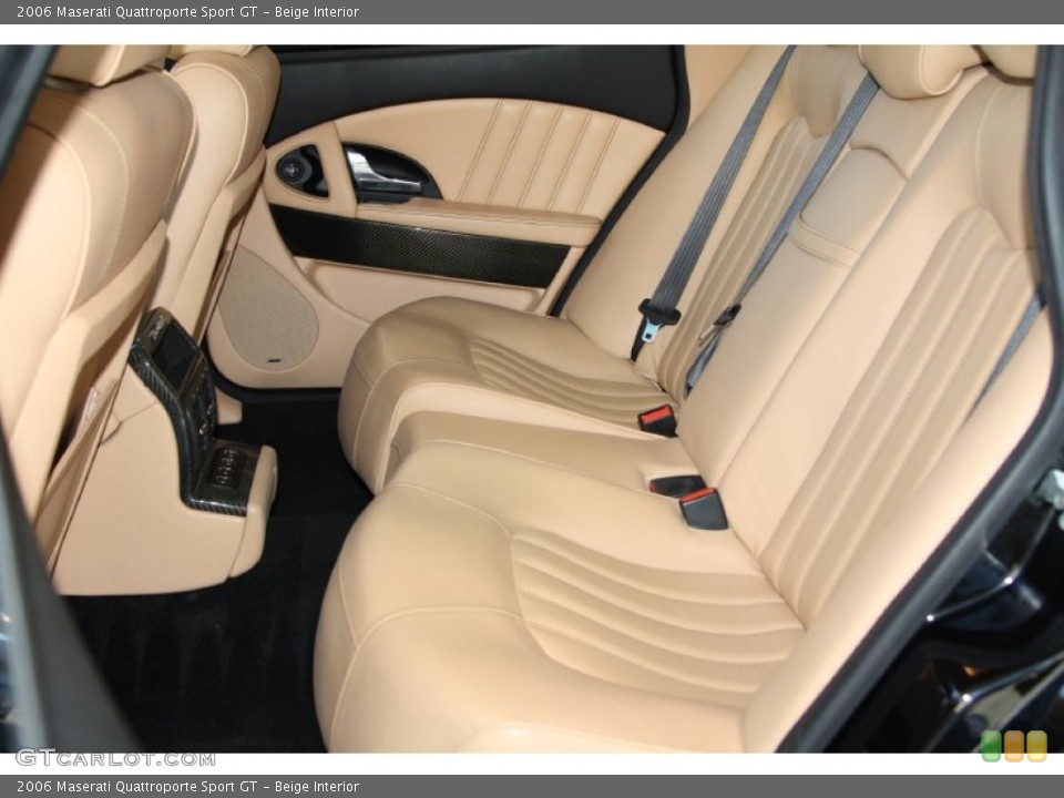 Beige Interior Rear Seat for the 2006 Maserati Quattroporte Sport GT #64237337