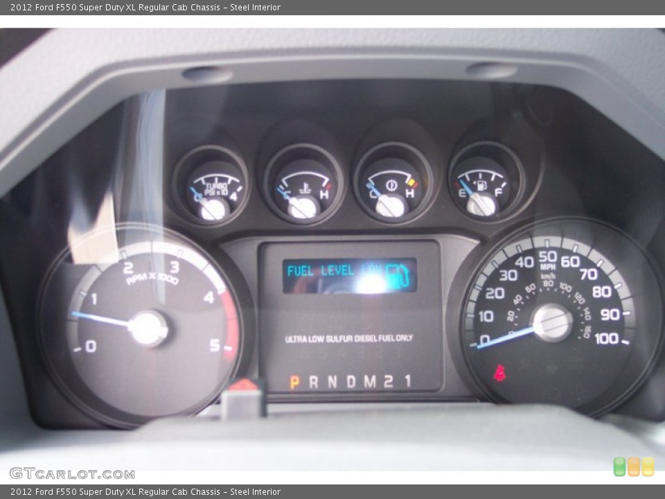 Steel Interior Gauges for the 2012 Ford F550 Super Duty XL Regular Cab Chassis #64239707