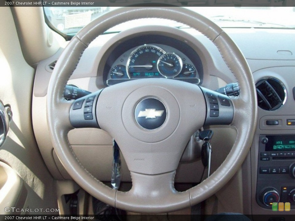 Cashmere Beige Interior Steering Wheel for the 2007 Chevrolet HHR LT #64240472