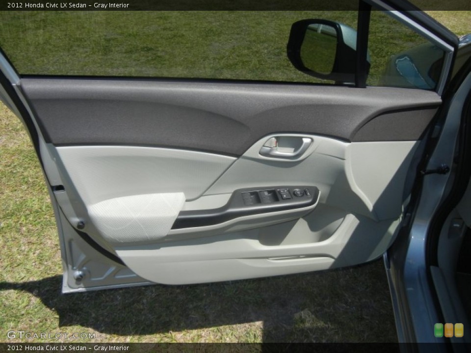 Gray Interior Door Panel for the 2012 Honda Civic LX Sedan #64242902