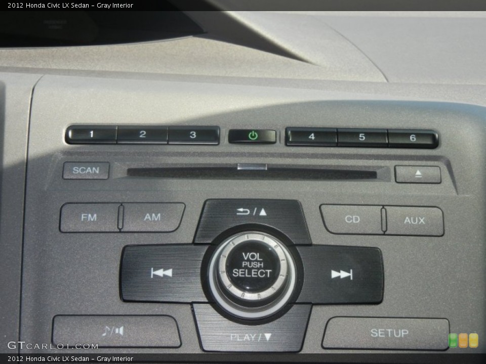 Gray Interior Controls for the 2012 Honda Civic LX Sedan #64242955