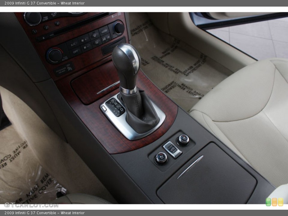 Wheat Interior Transmission for the 2009 Infiniti G 37 Convertible #64250073