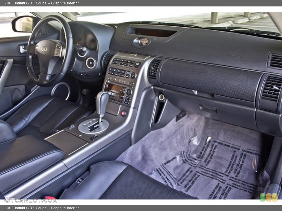 Graphite Interior Dashboard for the 2003 Infiniti G 35 Coupe #64250828