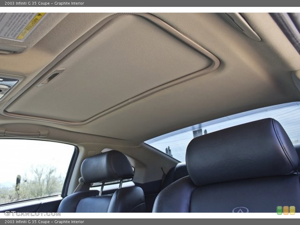 Graphite Interior Sunroof for the 2003 Infiniti G 35 Coupe #64250867