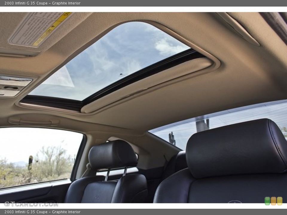 Graphite Interior Sunroof for the 2003 Infiniti G 35 Coupe #64250876