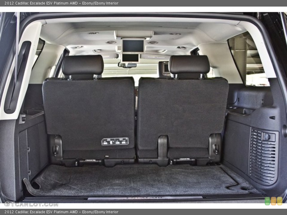 Ebony/Ebony Interior Trunk for the 2012 Cadillac Escalade ESV Platinum AWD #64250969
