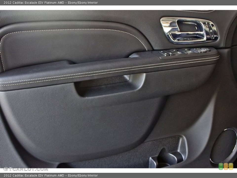 Ebony/Ebony Interior Door Panel for the 2012 Cadillac Escalade ESV Platinum AWD #64251030