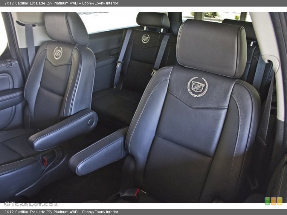 Ebony/Ebony Interior Photo for the 2012 Cadillac Escalade ESV Platinum AWD #64251089