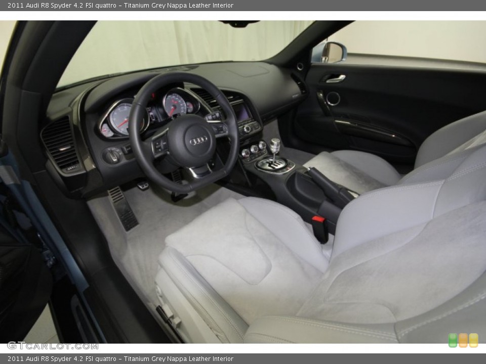 Titanium Grey Nappa Leather 2011 Audi R8 Interiors