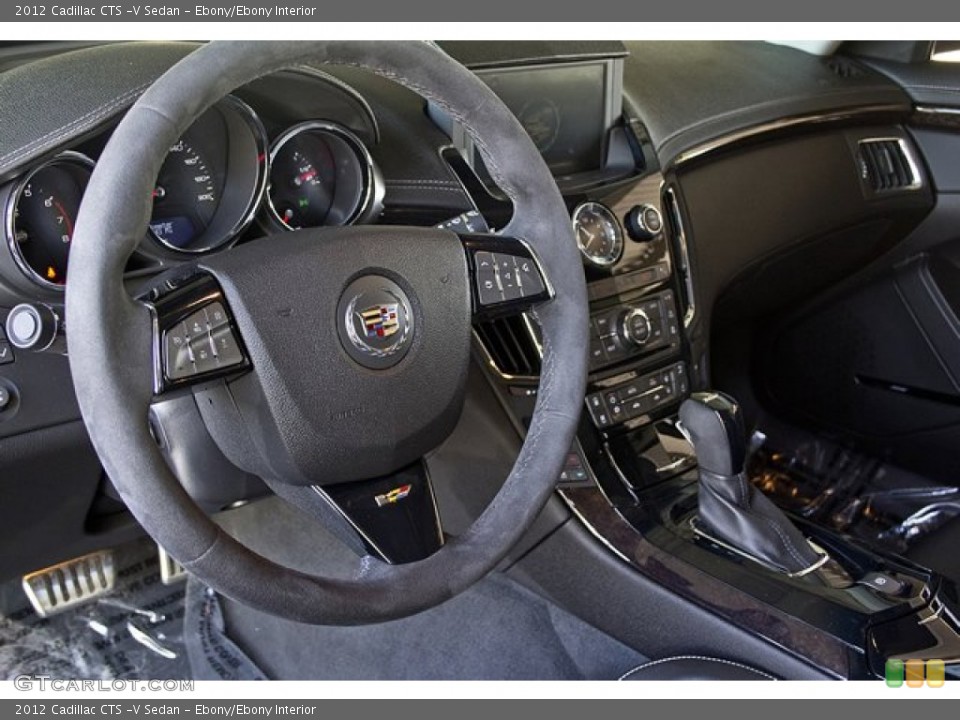 Ebony/Ebony Interior Steering Wheel for the 2012 Cadillac CTS -V Sedan #64251209